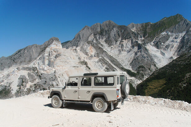 Carrara marble quarries shore excursion – panoramic view the marble quarrie