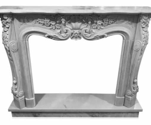 carrara marble fireplace