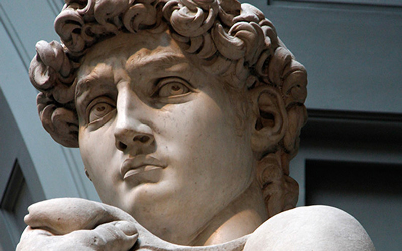 carrara marble david of michelangelo