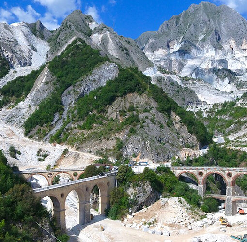 carrara marble mines, the vara bridges