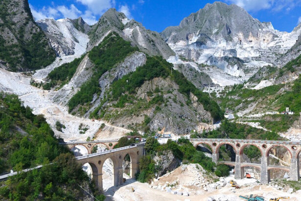 carrara marble mines, the vara bridges