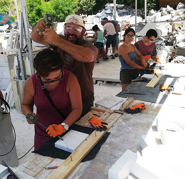 hands-on marble sculpting experience for groups