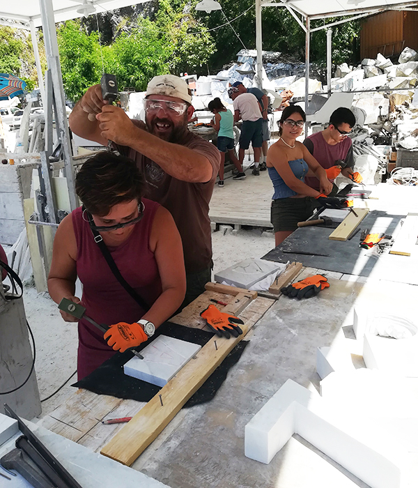 hands-on marble sculpting experience