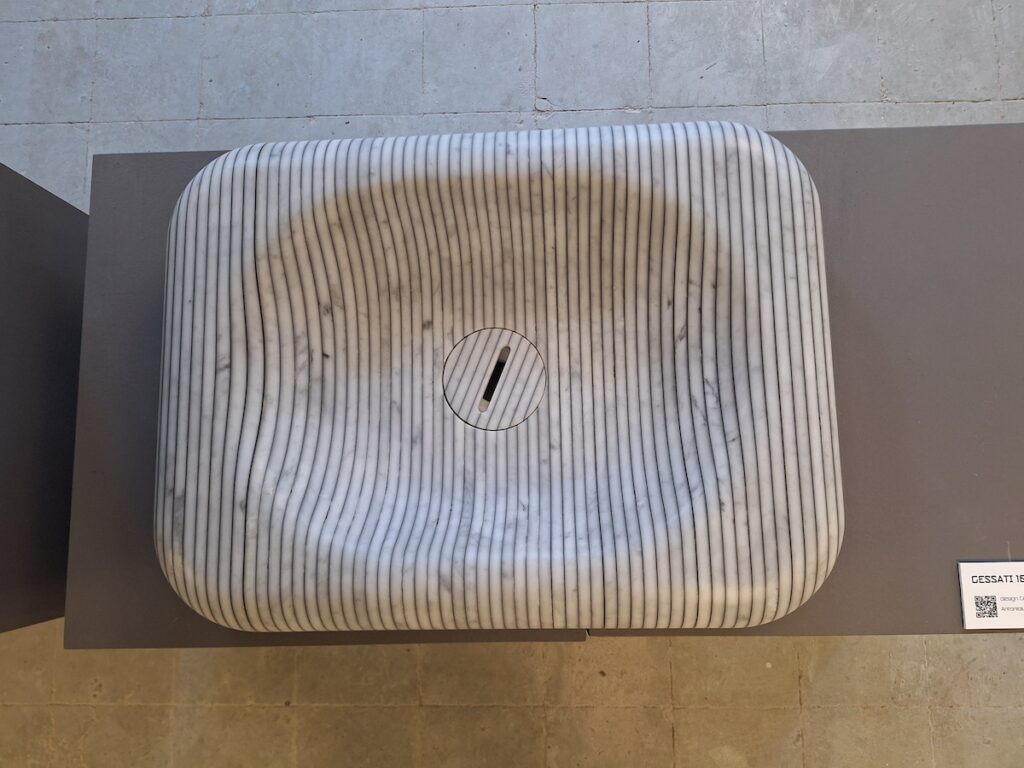 carrara marble sink for architects and designers