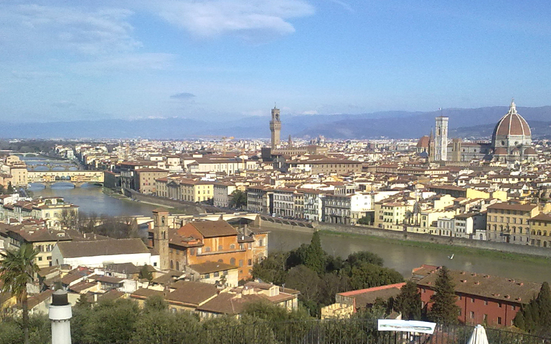 Florence shore excursion from Carrara port – Piazzale Michelangelo panorama