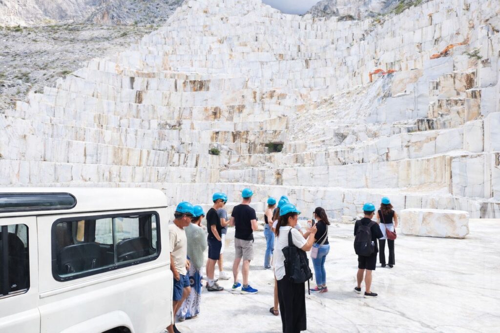 Group private Carrara marble quarry tour with certified local guide