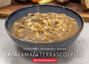 carrara's typical dish, pasta and beans